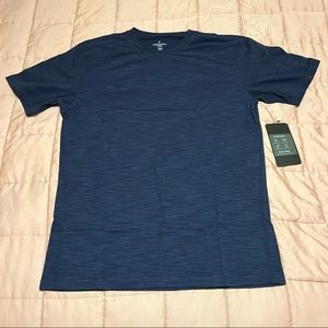 Men’s Fabletics Front Row Tee, Blue Medium